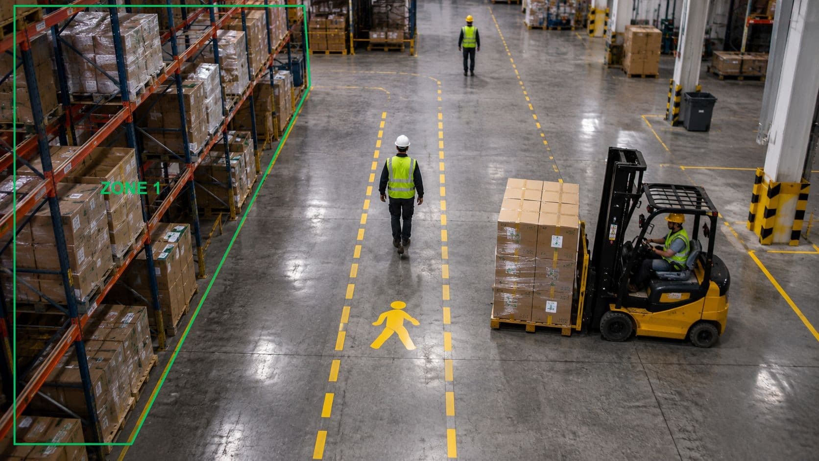 Zone analytics and worker activity monitoring